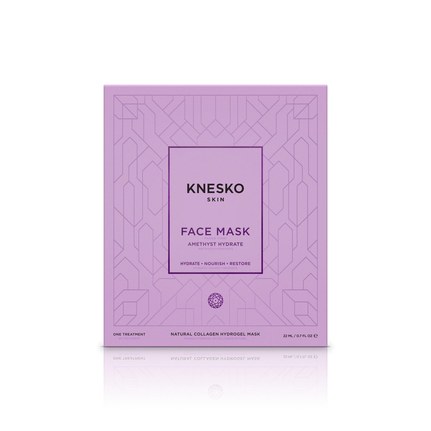 Knesko face mask packaging on a white background