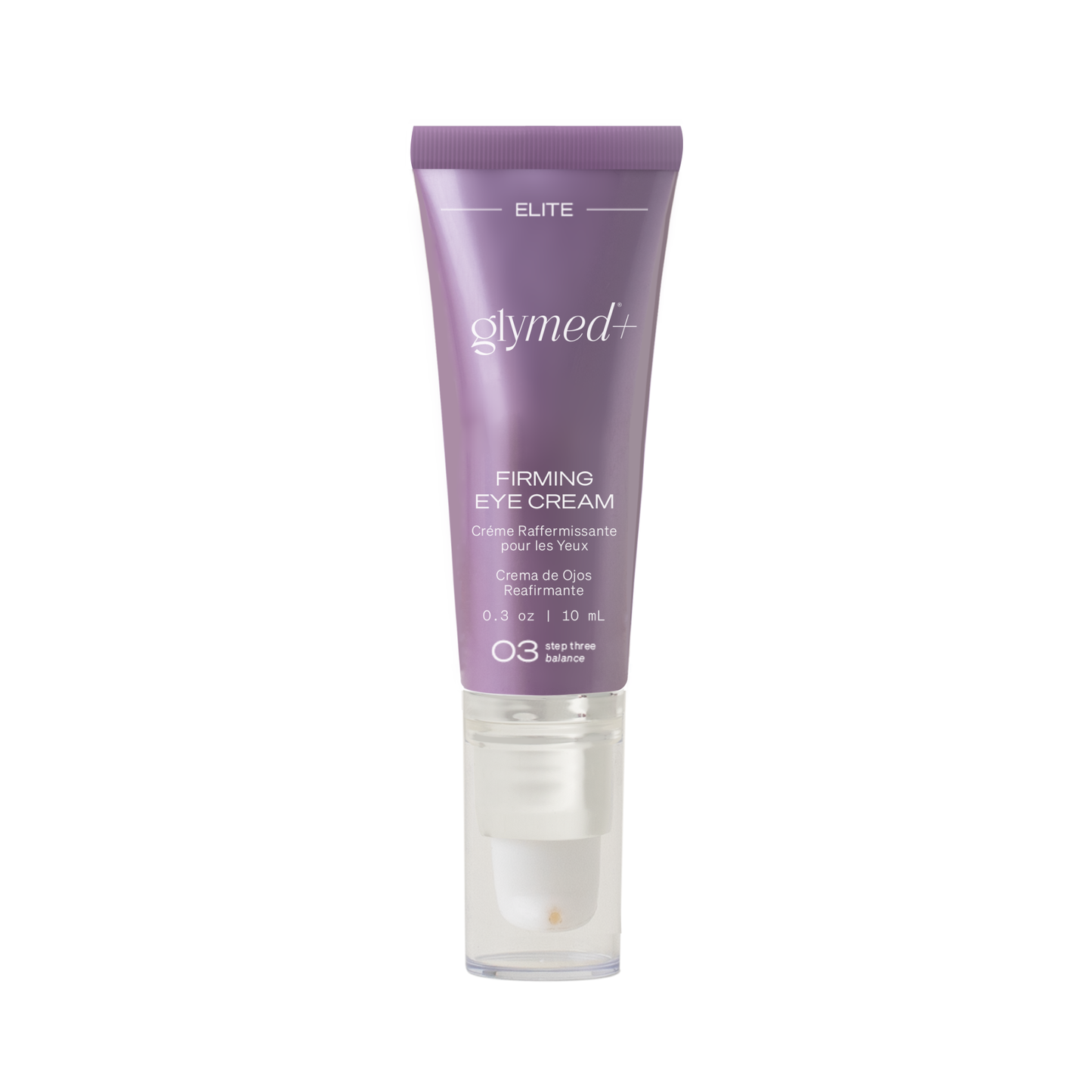 Glymed Firming Eye Cream tube on a white background