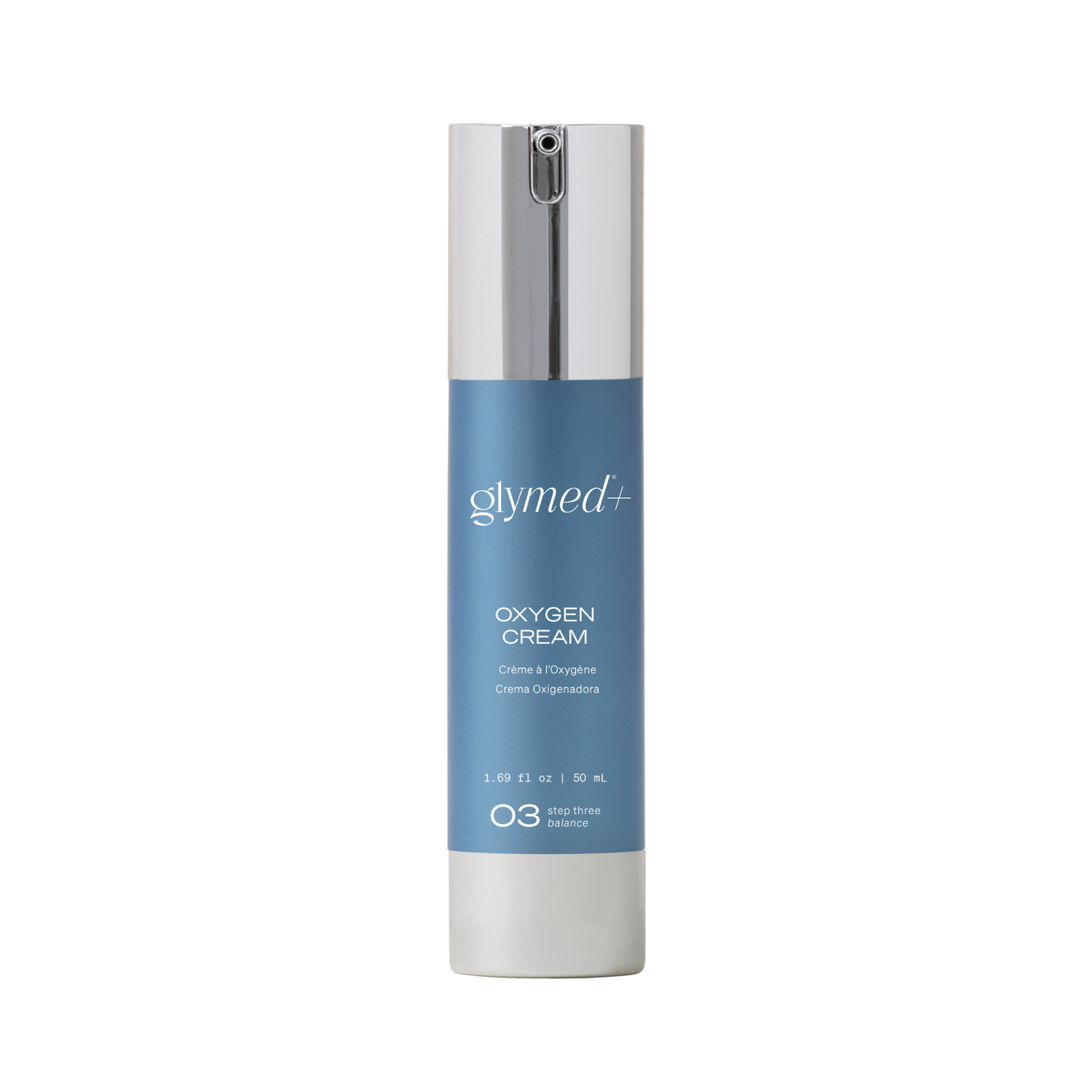 Glymed Oxygen Cream bottle on a white background
