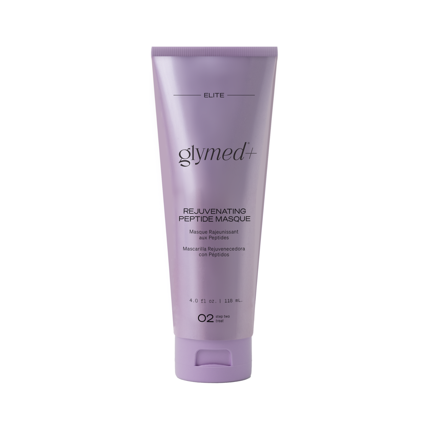 Glymed+ Rejuvenating Peptide Masque tube on a white background
