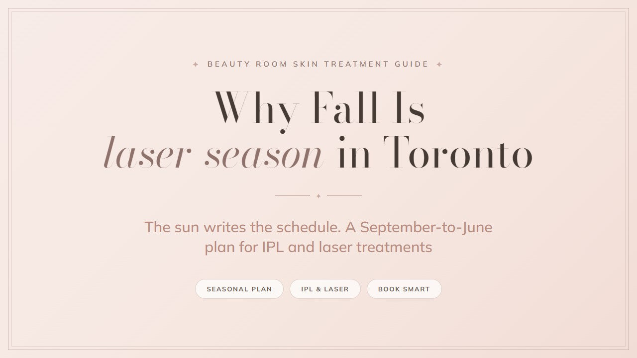 Fall laser season planning guide cover, Beauty Room Skin Treatment Guide