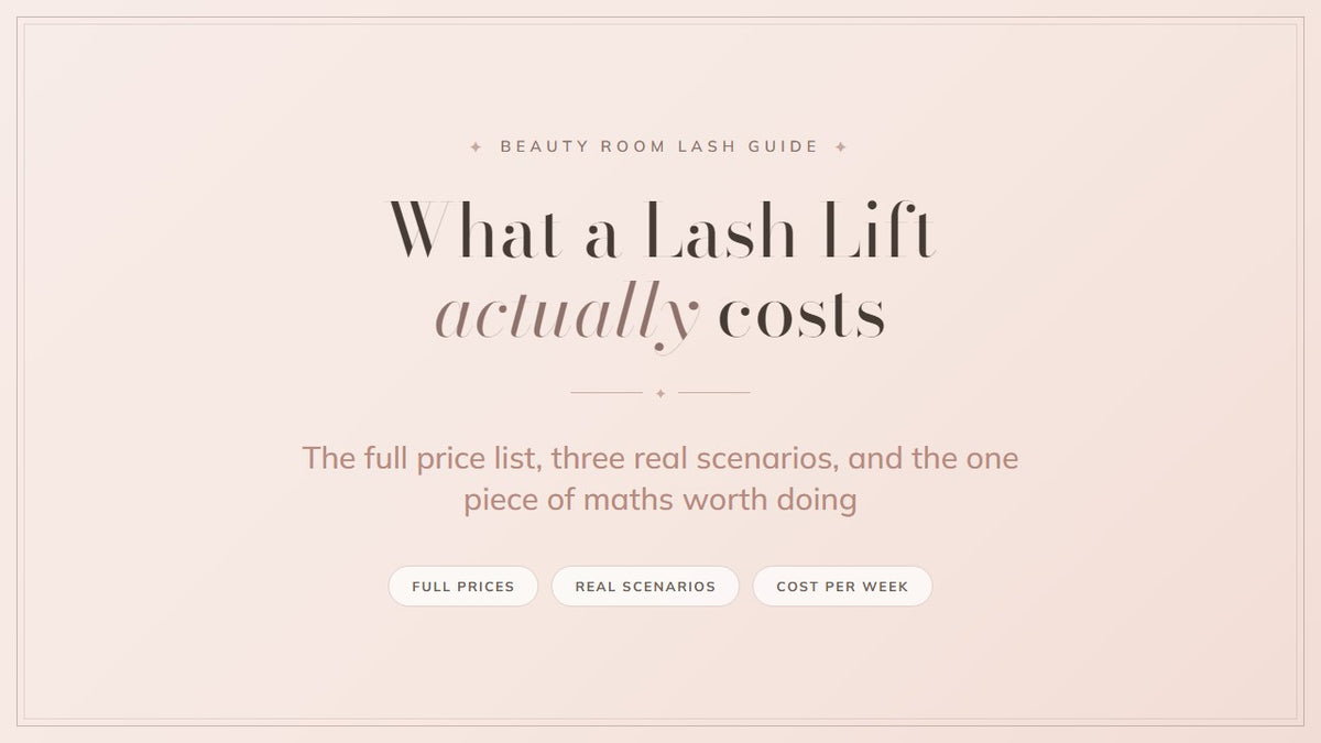What a lash lift actually costs in Toronto. Beauty Room lash guide
