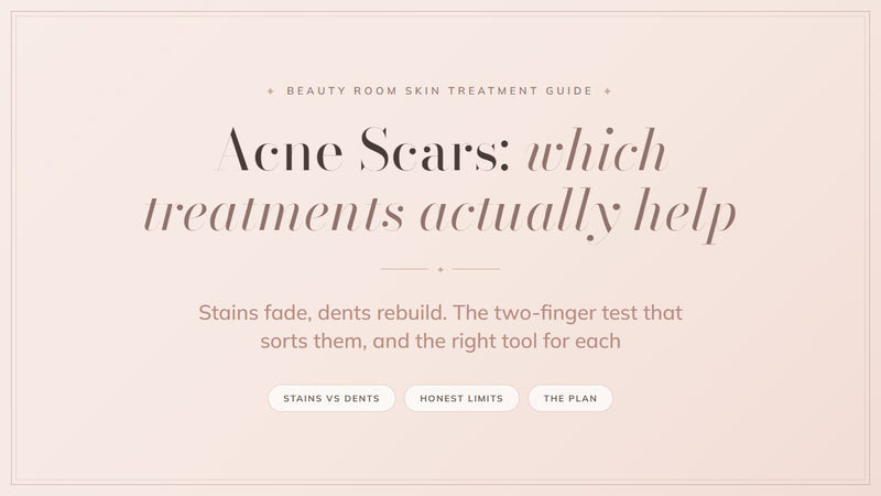 Acne scar treatments guide cover, Beauty Room Skin Treatment Guide