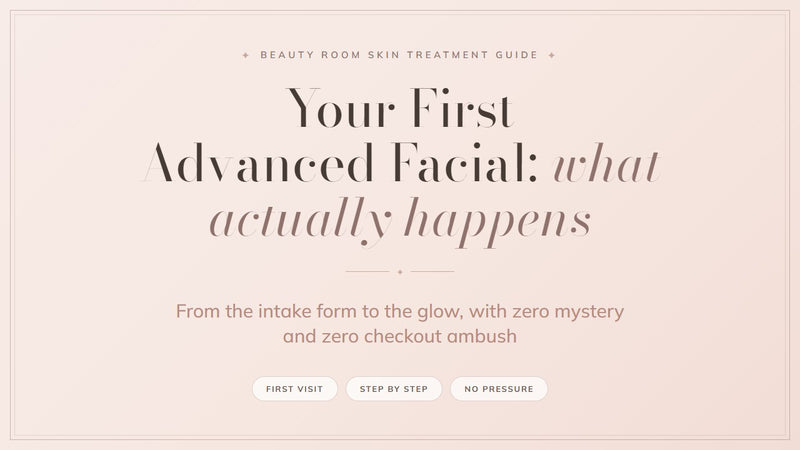 First advanced facial guide cover, Beauty Room Skin Treatment Guide