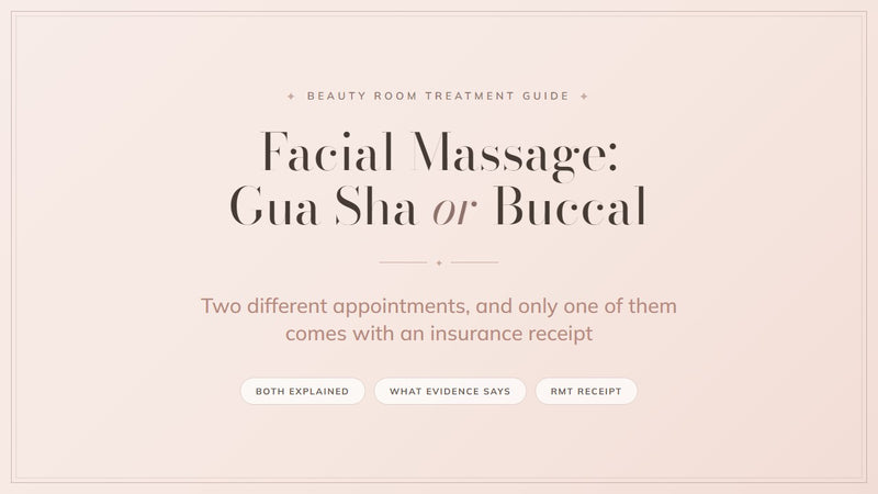 Beauty Room Toronto guide to facial massage, comparing the Gua Sha facial with registered buccal face massage