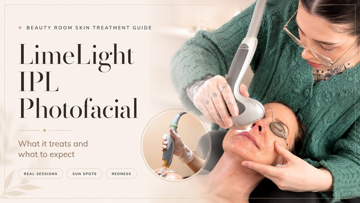 LimeLight IPL Photofacial guide cover, real treatment session at Beauty Room in Liberty Village, Toronto