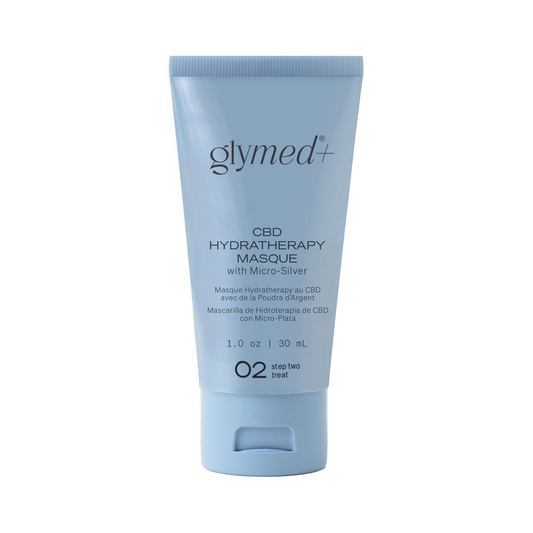 Glymed CBD Hydratherapy Masque tube on a white background