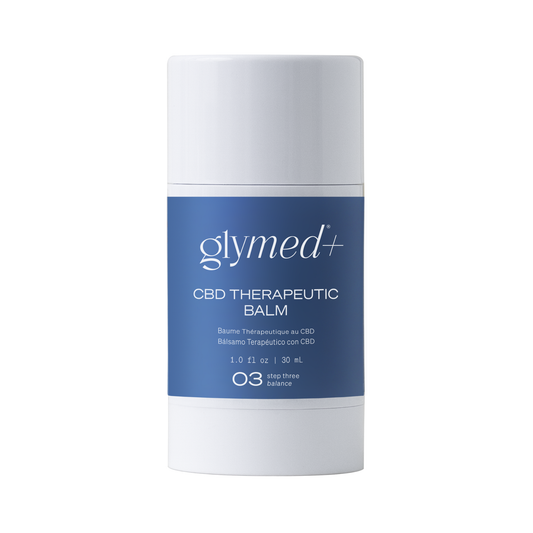 Glymed CBD Therapeutic Balm container on a white background