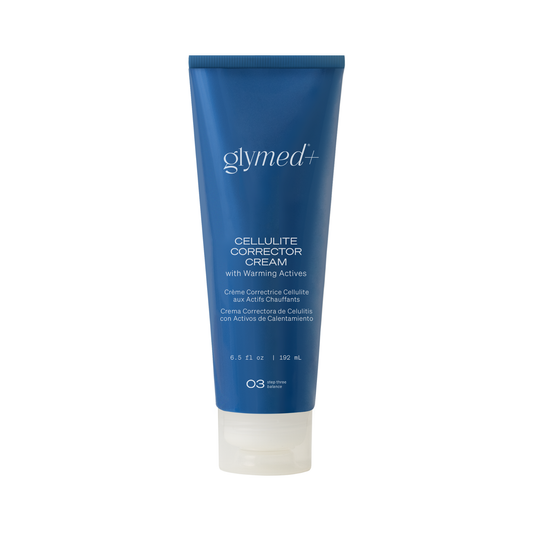 Glymed Cellulite Corrector Cream tube on a white background