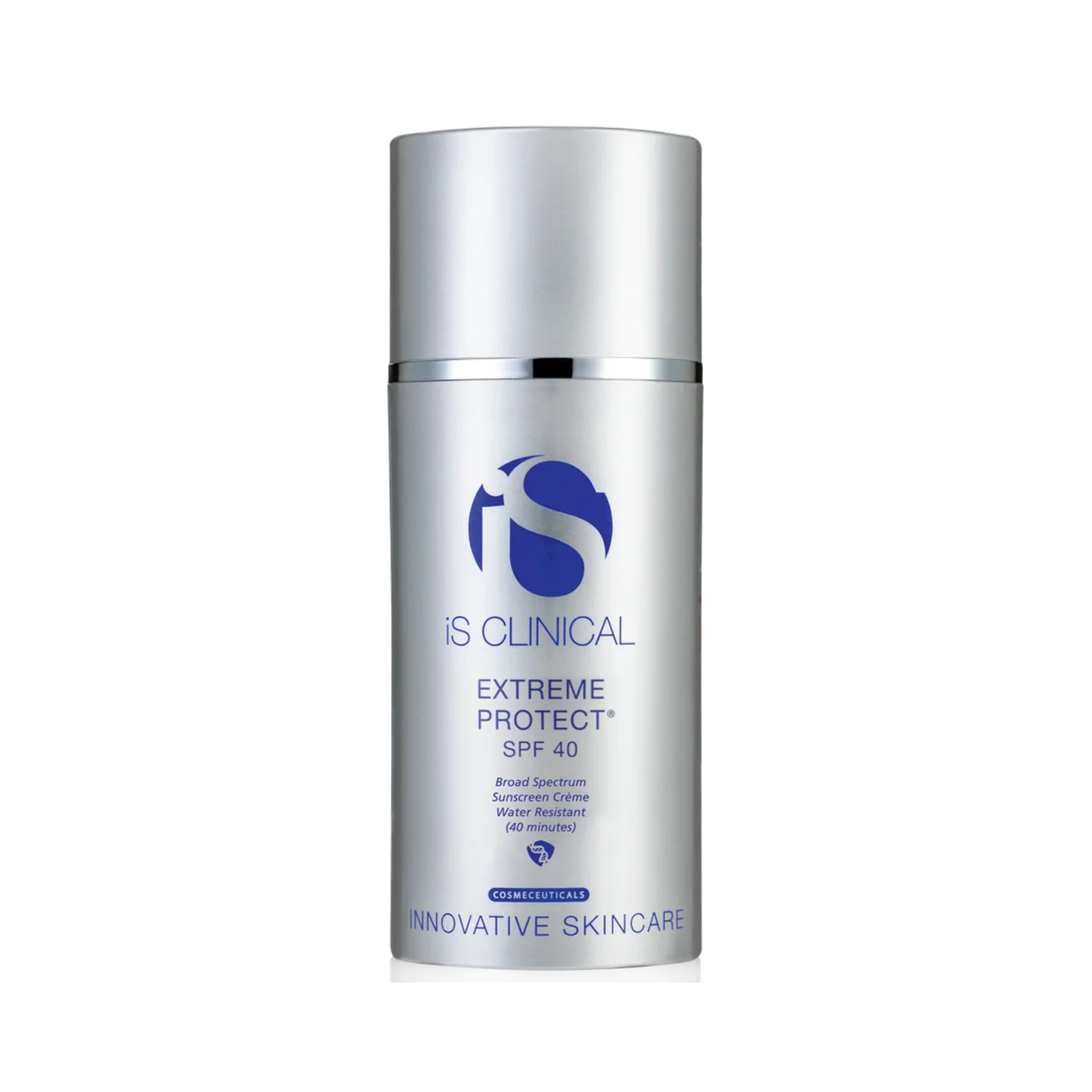 IS Clinical Extreme Protect SPF 40 sunscreen bottle on a white background