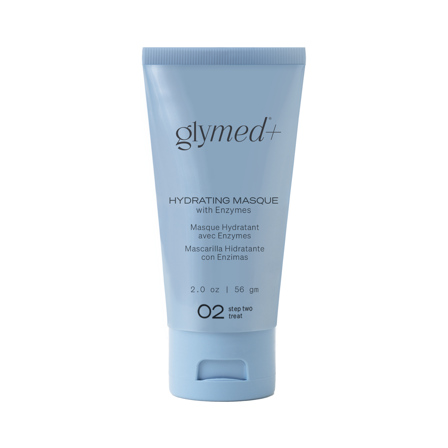 Glymed+ Hydrating Masque with Enzymes tube on a white background