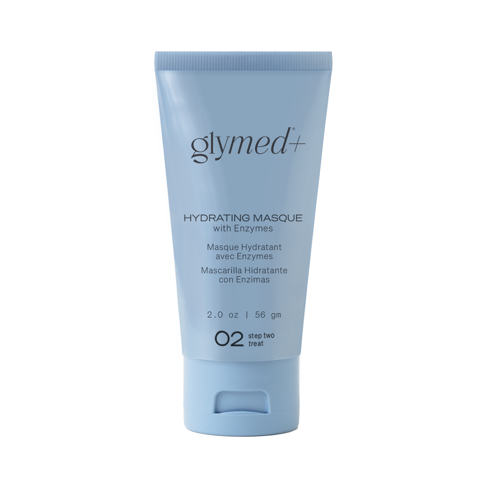 Glymed+ Hydrating Masque with Enzymes tube on a white background