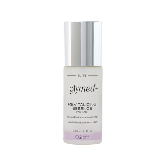 Glymed+ Revitalizing Essence bottle on a white background
