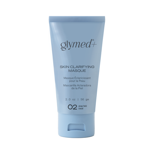 Glymed Skin Clarifying Masque tube on a white background